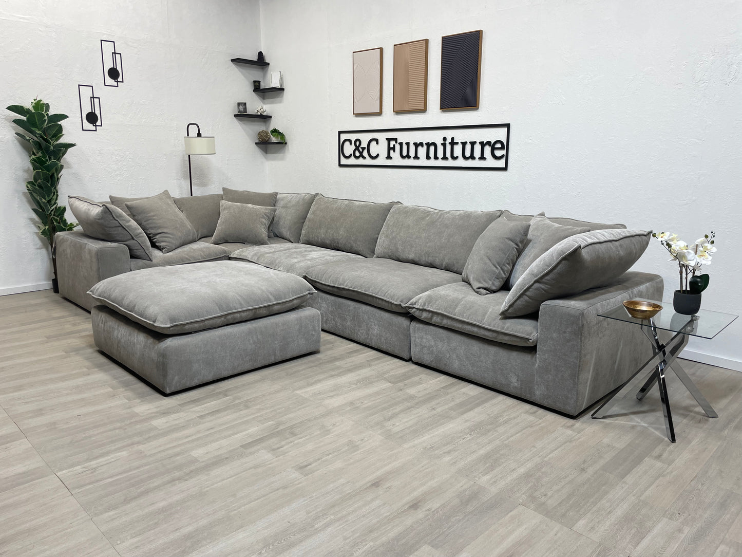 Sereen 6-piece Fabric Modular Sectional