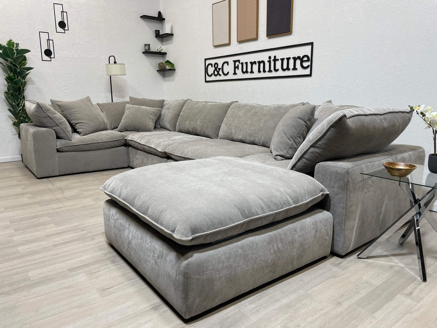 Sereen 6-piece Fabric Modular Sectional