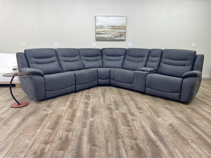 Kelsee Fabric Power Reclining Sectional with Power Headrests