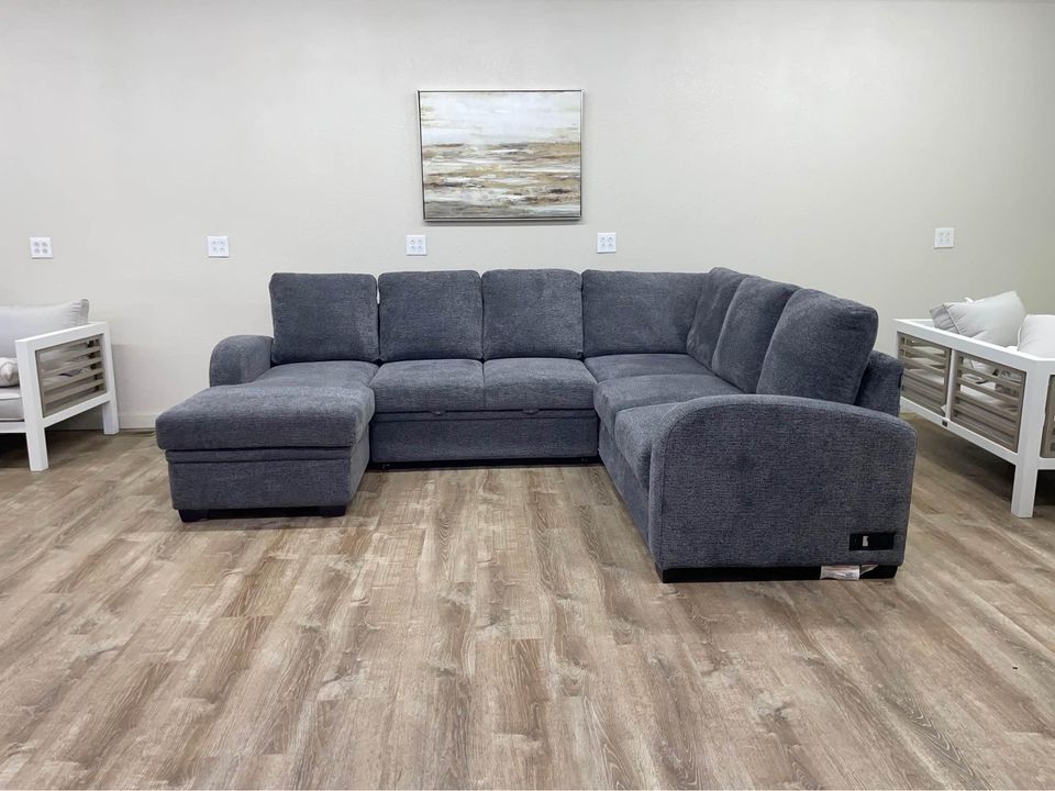 Aria Sectional Sofa Pull out and Storage