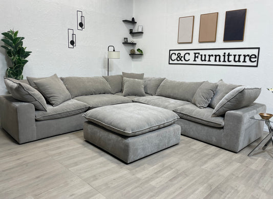 Sereen 6-piece Fabric Modular Sectional