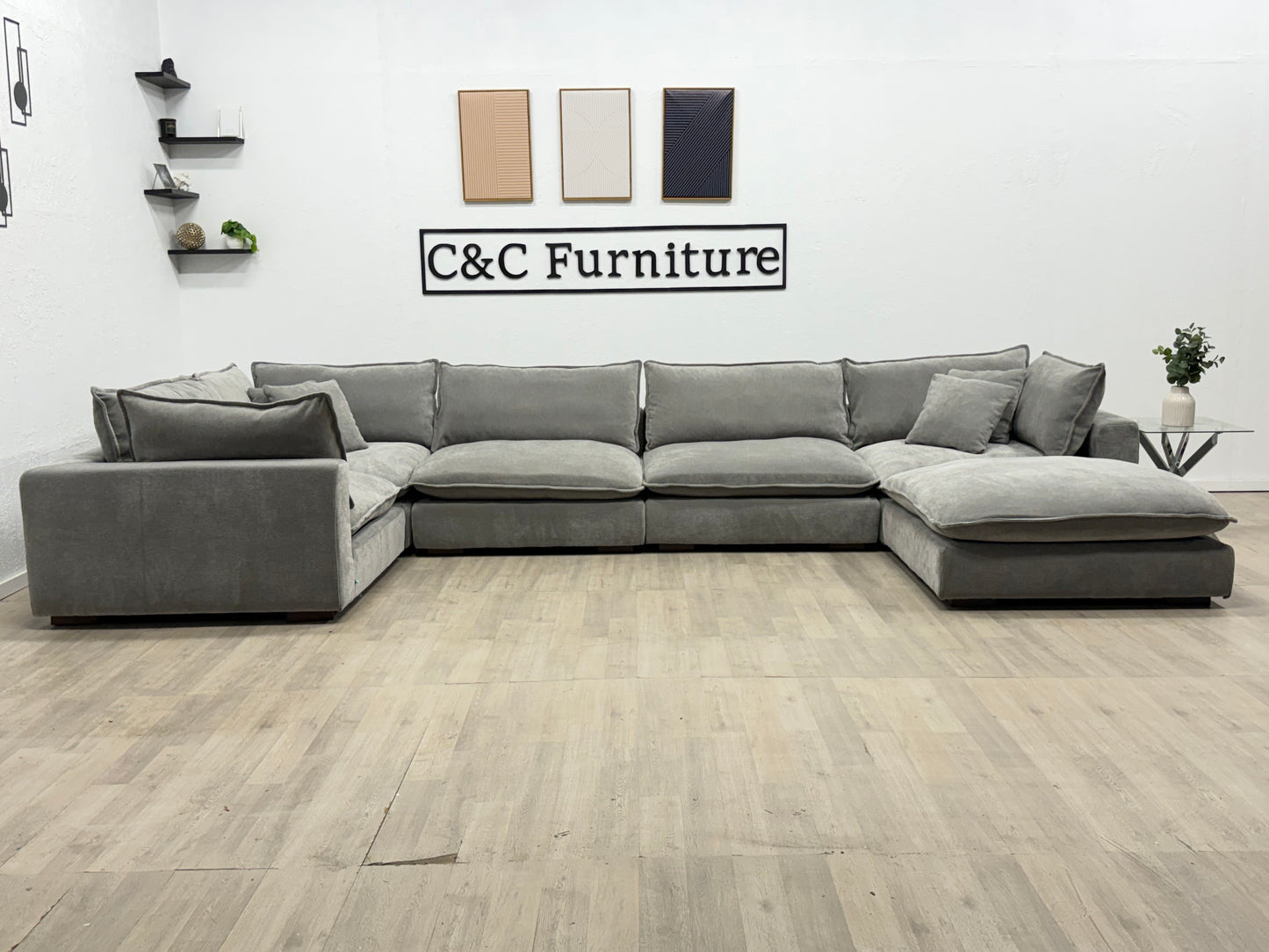 Modular Sectional Sofa Cloud Light Gray
