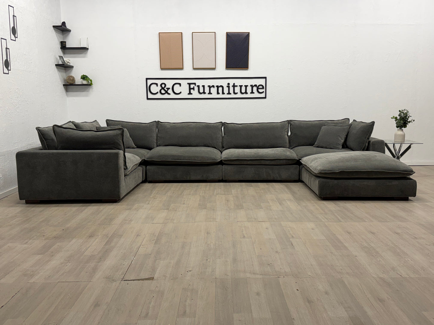 Modular Sectional Sofa Cloud Dark Gray